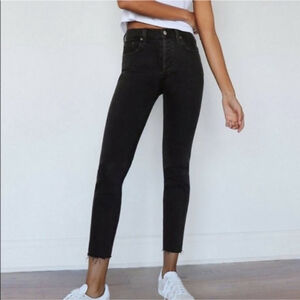 Denim Forum by Aritzia The Yoko High Rise Slim 28L High-waisted slim jeans